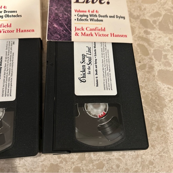 Lot Of 4 Chicken Soup For The Soul Live 1,2,3,4 VHS - Picture 9 of 9